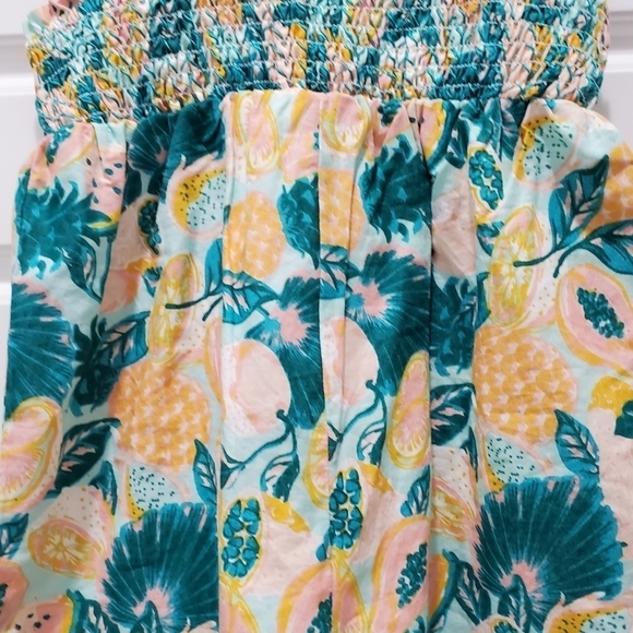 TOMMY BAHAMA SHORTS ROMPER SMOCKED TOP 100% COTTON FRUIT PRINT GIRLS TODDLER 4T - Picture 13 of 13